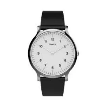 Timex TW2T66300 Essential Collection Mens Norway 40mm Leather Strap Watch