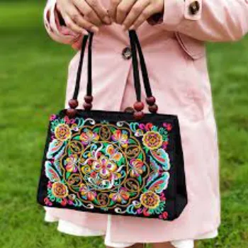 Multi Color Embroidery Bag