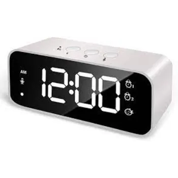 Rechargeable Diy Sound Recording Led Mirror Music Clock decorative-digital-smart-clock15-7458681-56356.webp