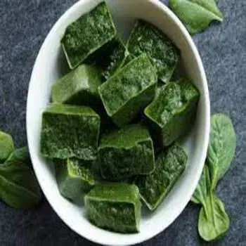 A Grade Green Frozen Spinach Cubes, Loose, Iqf fs3-9904454-76934.webp