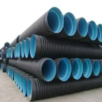 HDPE 200mm DWC Pipe, For Sewerage and Drainage, 6 Meter + Online Coupler hdpe-double-corrugated-pipe5-569800-84352.webp