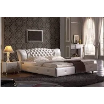 Flora Art Work Leather Bed leather-bed-30-8831273-58675.webp