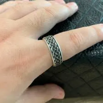 Unique Designs Men Silver Ring men-silver-ring-44-607925-77996.webp