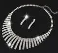Imitation Necklace Set Round Brass Silver Plated Imitation nec-14-3074571-25745.webp